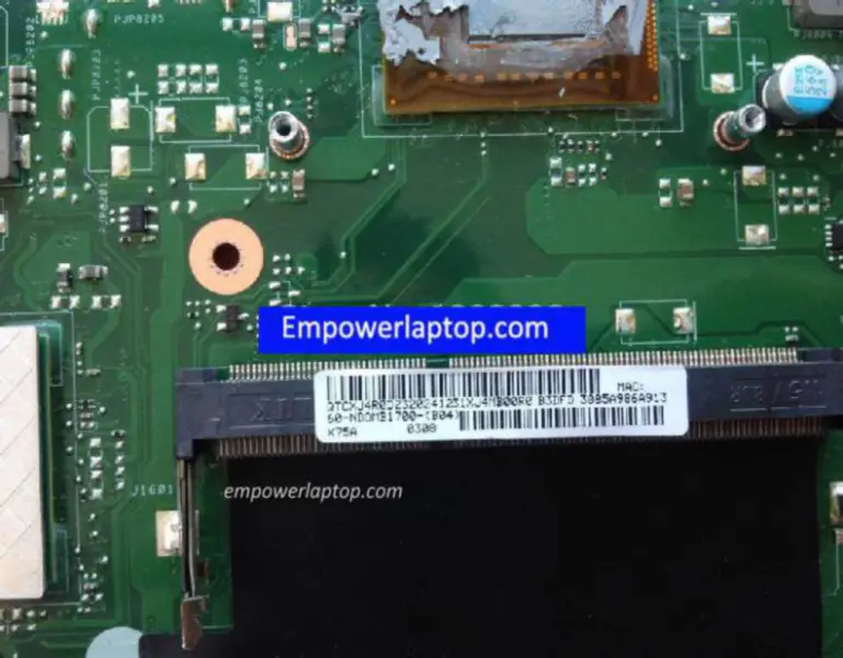 Placa de bază Asus X75 X75A