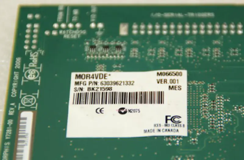 Matrox Morphis Y7281-00 MOR4VDE* Card de captură de imagine