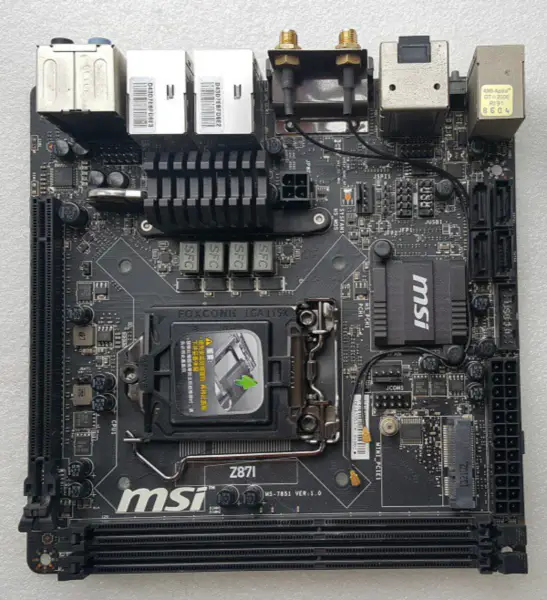 Placă de bază MSI Z87I LGA1150 DDR3 32GB Mini-ITX