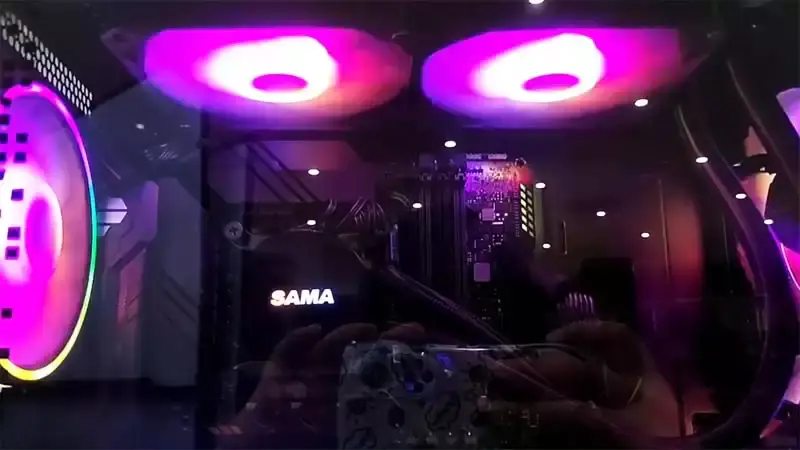 Sama 120mm Cooler Cpu Liquido Intel Cpu Cooler cu temperatura Gaming Computer Liquid Cooler