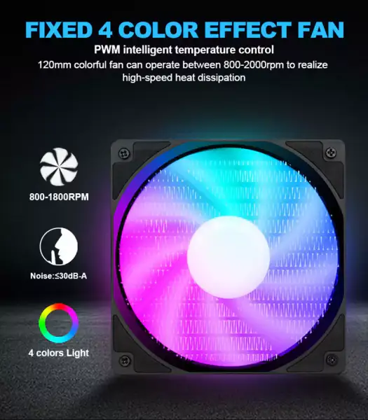 Sama 120mm Cooler Cpu Liquido Intel Cpu Cooler cu temperatura Gaming Computer Liquid Cooler