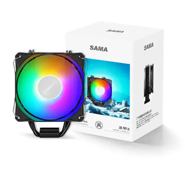 Sama 122 * 75 * 158mm 4 Heatpipes Cpu Air Cooler Frgb Cpu Radiator