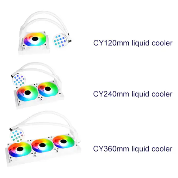 Sama 240mm Radiator Rainbow Pc Para Cpu Rgb Liquid Cooler Block Computer Cpu Răcitoare de apă și sisteme de răcire cu ventilator pentru Pc Cpu