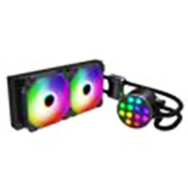 Sama 24cm Aio Cpu Cooler Radiator de cupru Afișaj de apă lichid de răcire Pc Cpu Cooler Rgb Glow cu pompa de zgomot mai mic