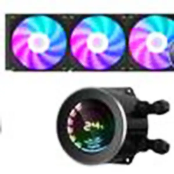 Sama 360mm Aio Cpu Liquid Cooling Water Cooler Kit Pc System Lcd Display