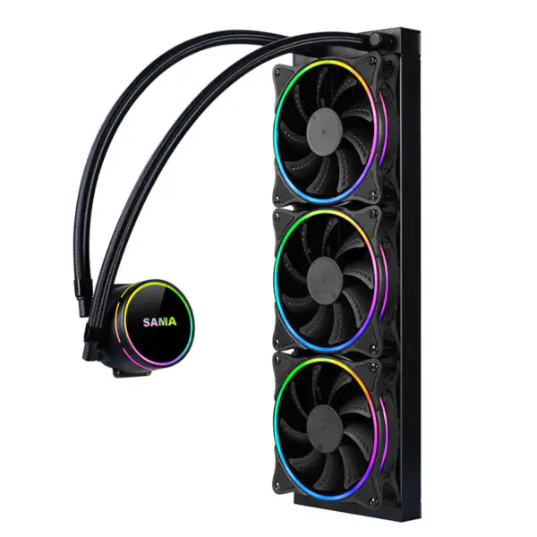 Sama 360mm Radiator Rainbow Pc Para Cpu Rgb Liquid Cooler Block Computer Cpu Water Coolers