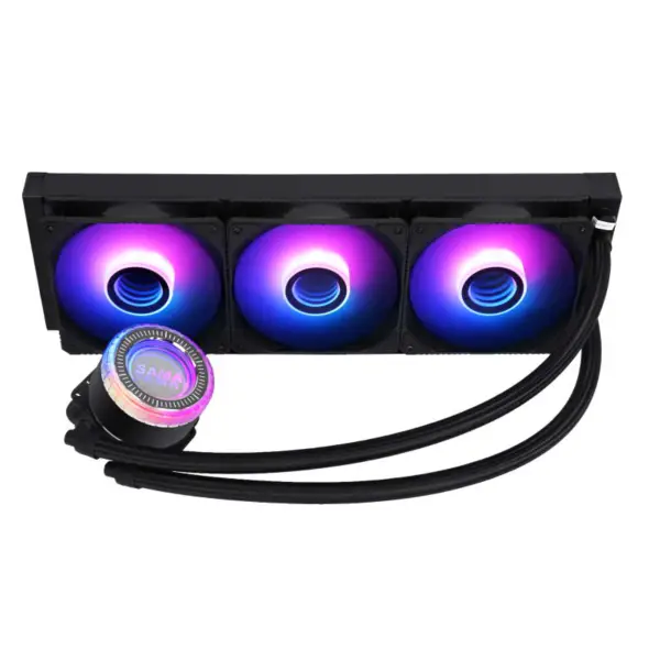 Sama 36cm Aio Cpu Cooler Radiator de cupru Afișaj de apă lichid de răcire Pc Cpu Cooler Rgb Glow cu pompa de zgomot mai mic