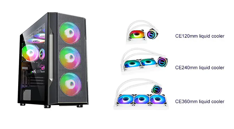 Sama Aio Cpu 360mm Radiator alb negru Heatsink Liquid Rgb Cooler Cpu Pc Computer Procesor Răcire cu apă Radiator Pc Gaming