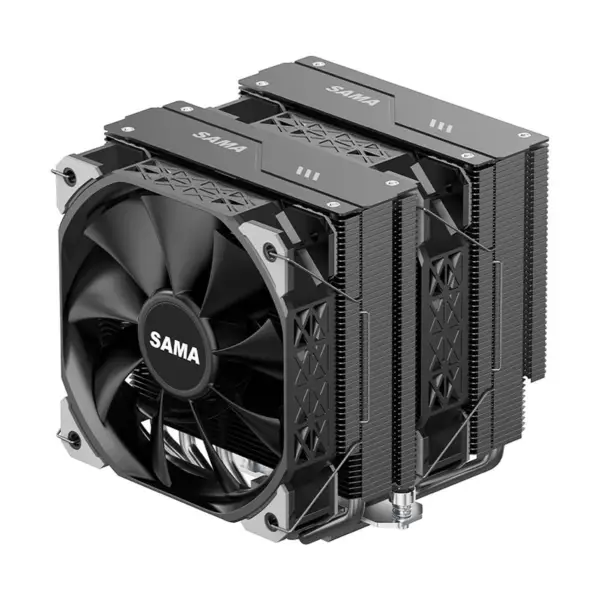 Sama Am4 Am5 Cpu Heatsink Cooler Ventilator puternic funcțional Ventilator dublu Cooler Procesor Cpu Cooling