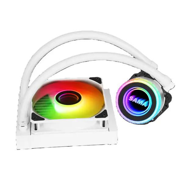 Sama Argb Coloful 120mm Radiator alb Pc Cpu Water Cooler