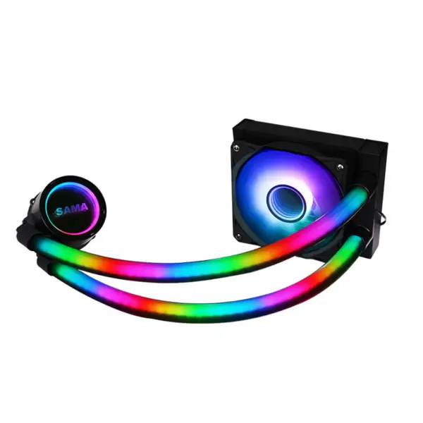 Sama Argb Controling Single 12cm Rgb Fan Cpu Cpu Radiator de răcire cu apă