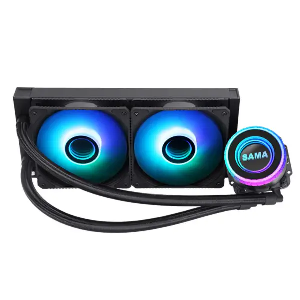 Sama Custom Black 240mm Radiator Pc Cpu Water Cooler