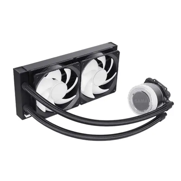 Sama Customizable Amd 240mm Aio Cpu Liquid Cooling Water Cooler Kit cu Infinity Mirror Design