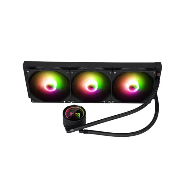 Sama Customizable Cooling Head Logo Cpu Liquid Coolers Pps Aluminiu Radiator Cpu Cooling Am5 2500rpm Cpu Coolers
