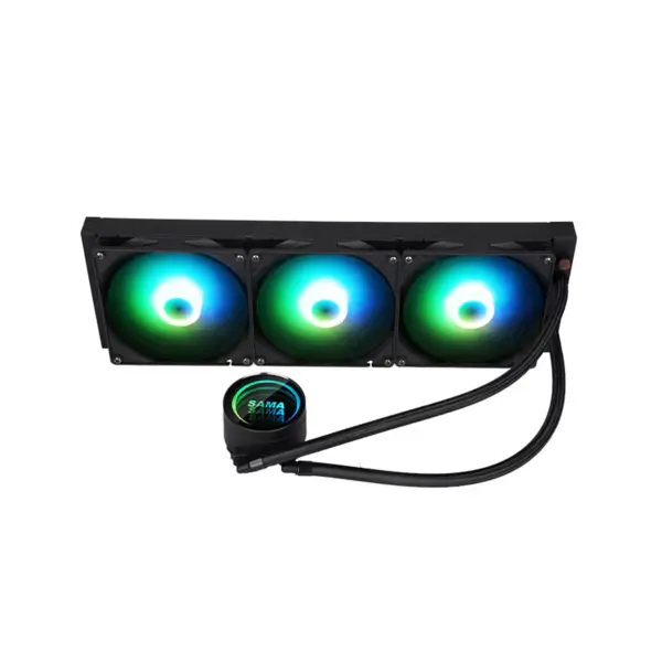 Sama Customizable Cooling Head Logo Cpu Liquid Coolers Pps Aluminiu Radiator Cpu Cooling Am5 2500rpm Cpu Coolers