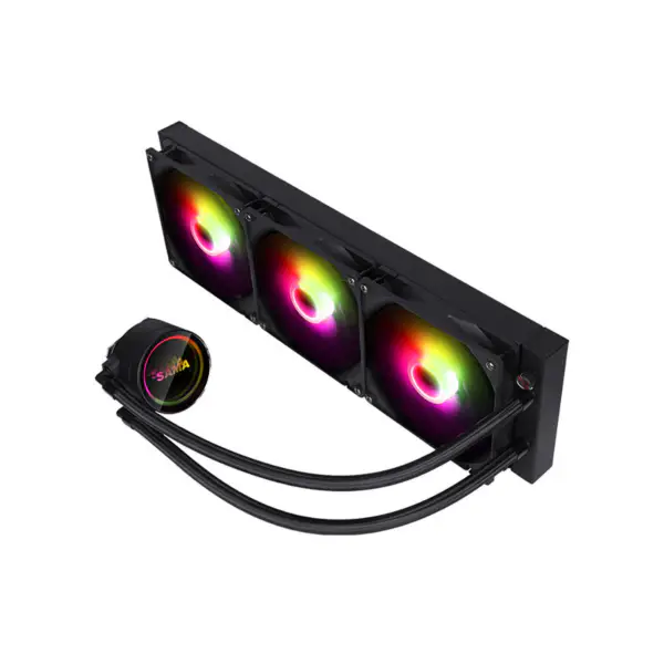 Sama Customizable Cooling Head Logo Cpu Liquid Coolers Pps Aluminiu Radiator Cpu Cooling Am5 2500rpm Cpu Coolers