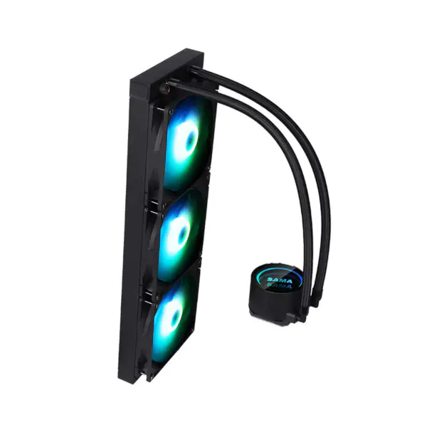 Sama Customizable Cooling Head Logo Cpu Liquid Coolers Pps Aluminiu Radiator Cpu Cooling Am5 2500rpm Cpu Coolers