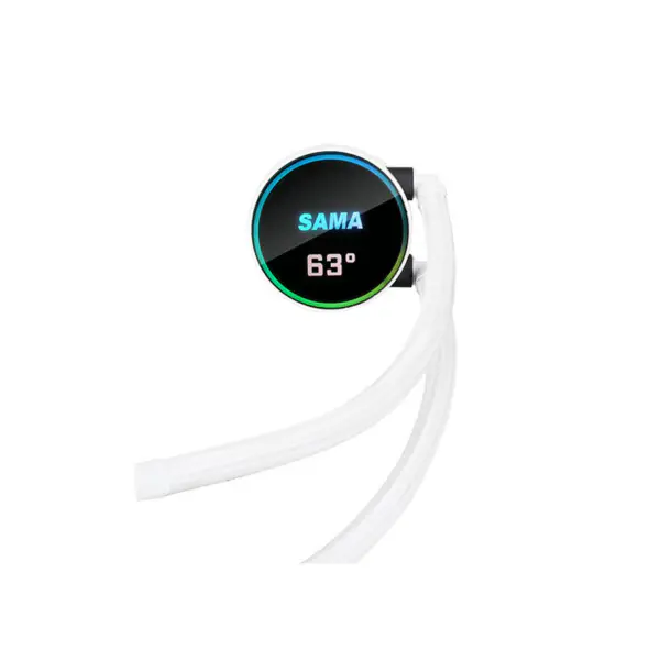 Sama Logo personalizabil Argb ventilator de răcire Cpu Cooler versiune alb / negru Lcd Display Cpu Core Temperature Pc Liquid Cooler
