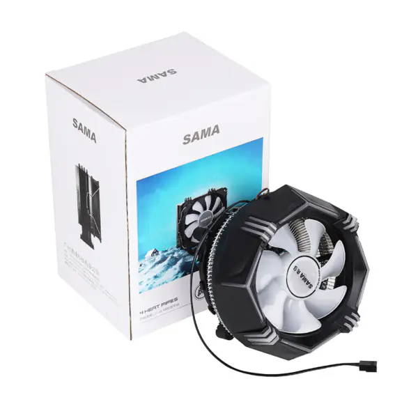 Sama 12v Rgb Răcitor de aer Cpu pentru carcasa calculatorului