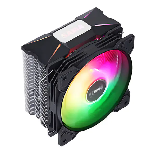 Sama 4 Heatpipes Argb Light Effect Cpu Air Cooler Cpu Radiator