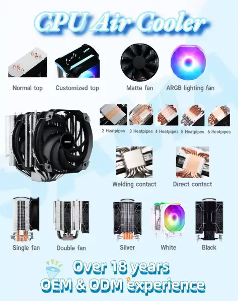 Sama Hdro Bearing Computer Cpu răcire Radiator Cooler Ventilator pentru Pc Gaming Case