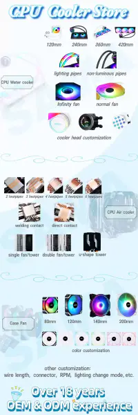 Sama Hdro Bearing Computer Cpu răcire Radiator Cooler Ventilator pentru Pc Gaming Case