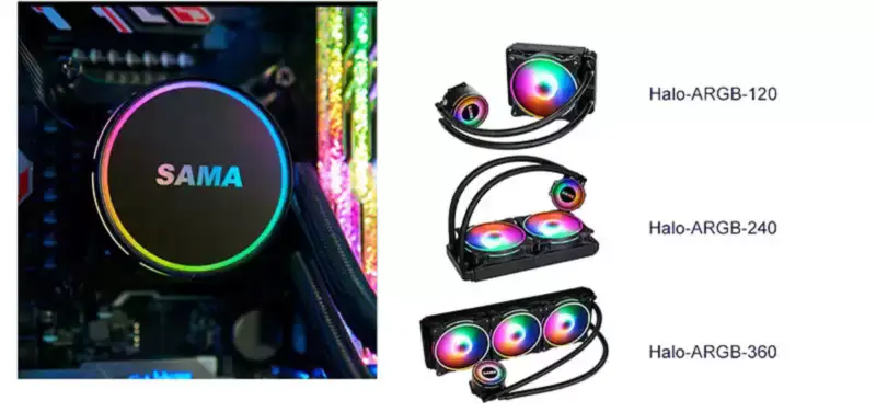 Sama Pc 360mm Radiator Liquid Aio Cpu Cooler Gpu Water Cooling Kit System Pentru Cpu