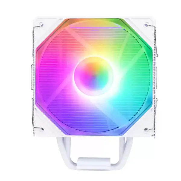 Sama White Rainbow Rgb Gaming Computer de răcire Radiator Heat Pipe Procesor de răcire a aerului Răcitoare de aer Cpu cu 4 țevi de cupru