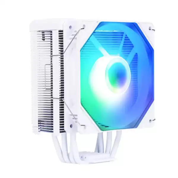 Sama White Rainbow Rgb Gaming Computer de răcire Radiator Heat Pipe Procesor de răcire a aerului Răcitoare de aer Cpu cu 4 țevi de cupru