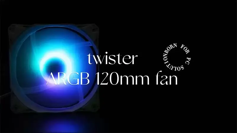 Sama Twister Argb Computer Cpu Case Fan 120mm Cpu ventilator de răcire pentru Gaming Case Pc