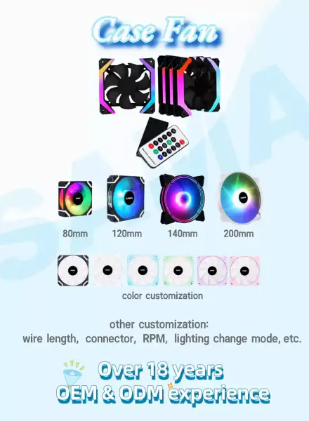 Sama Twister Argb Computer Cpu Case Fan 120mm Cpu ventilator de răcire pentru Gaming Case Pc
