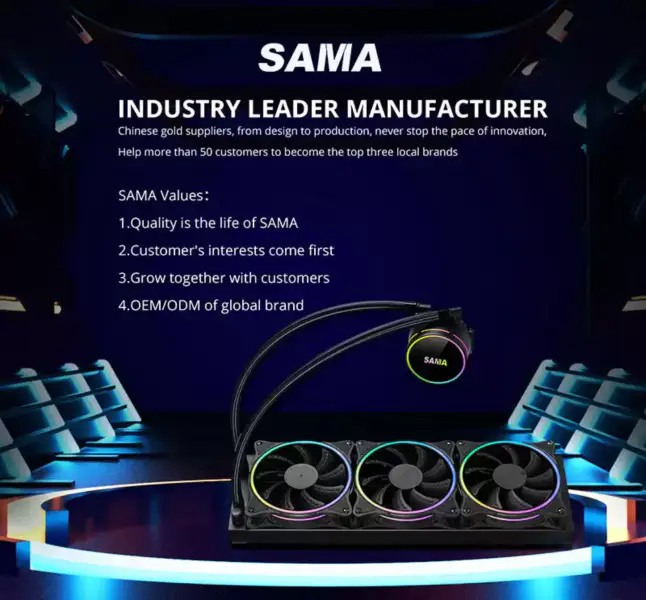 Sama Water Cooling Kit Pc Gpu Cooler Black Liquid System Cpu Cooler 1700 Pentru Cpus