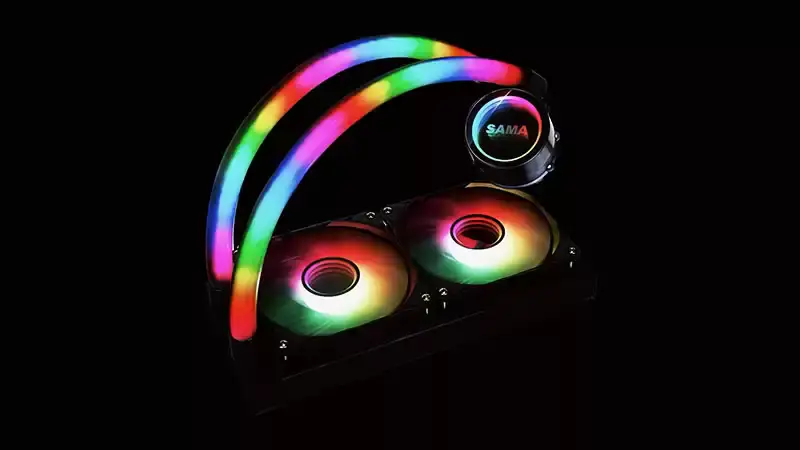 Sama personalizat 120mm Rgb iluminat lichid Aio Cooler Cpu lichid Cooler apă de răcire lichid Cooler pentru Pc