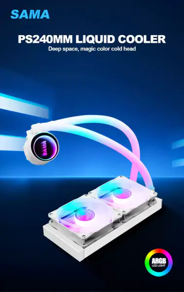 Sama personalizat 240mm Rgb iluminat lichid Aio Cooler Cpu lichid Cooler de răcire a apei lichid Cooler pentru Pc
