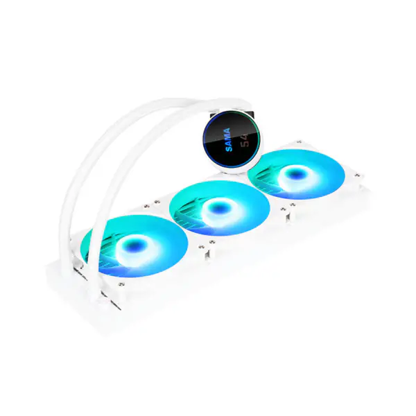 Sma Display Cpu Core Temperature Liquid Cooler 50000hrs Cpu Cooler Rgb Logo personalizabil Argb Cpu Cooler
