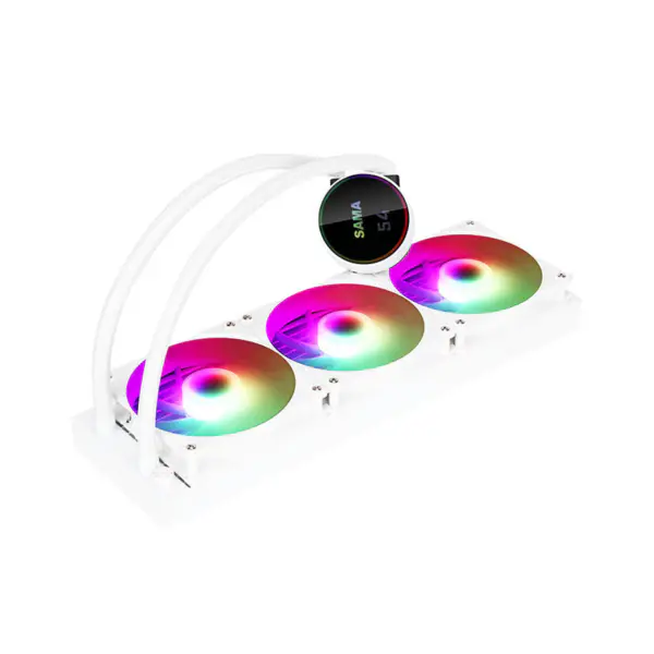 Sma Display Cpu Core Temperature Liquid Cooler 50000hrs Cpu Cooler Rgb Logo personalizabil Argb Cpu Cooler