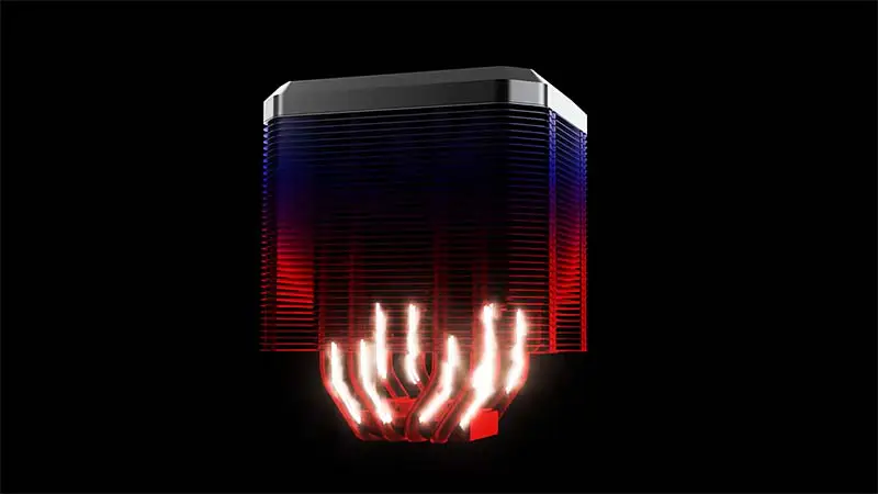 2021 Design nou Alseye Air Cooler Twin-tower cu Argb 4 Heatpipes M90 Cooling Cooler