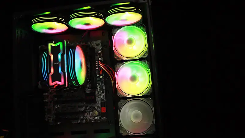 Alseye 120mm ventilator dublu 4 conducte de căldură Rgb Cpu Cooler Aura