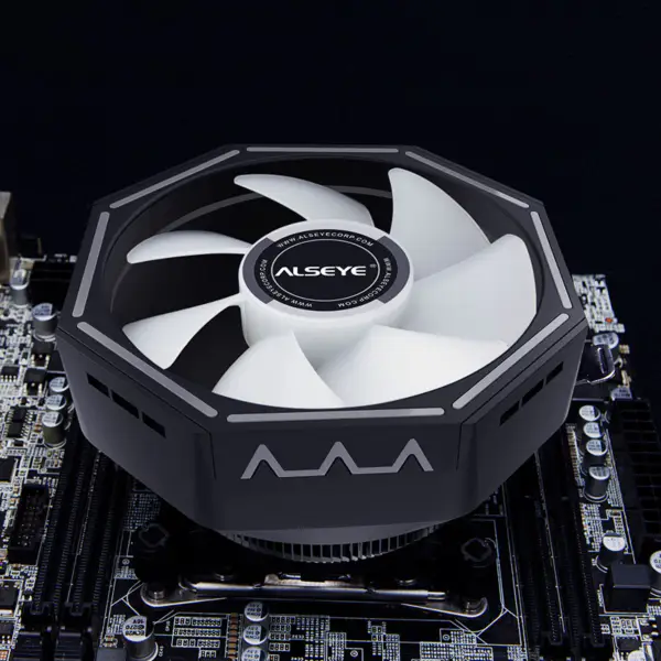 Alseye 120mm Heatsink Rgb Ventilator de răcire Cpu Cooler 775/115x/1200