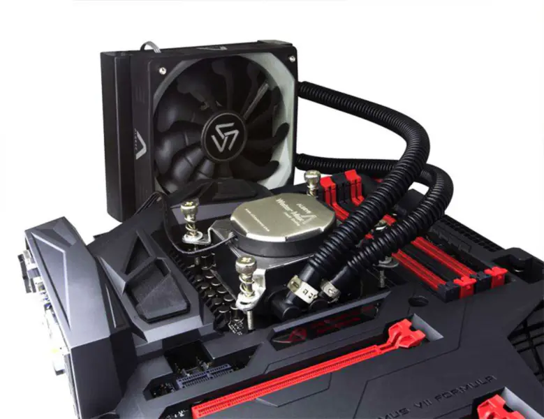 Răcitor de lichid Watermax120 Cpu cu răcire cu lichid de înaltă performanță Ventilator de răcire cu apă pentru computer12cm Pwm 4pin Radiator din aluminiu