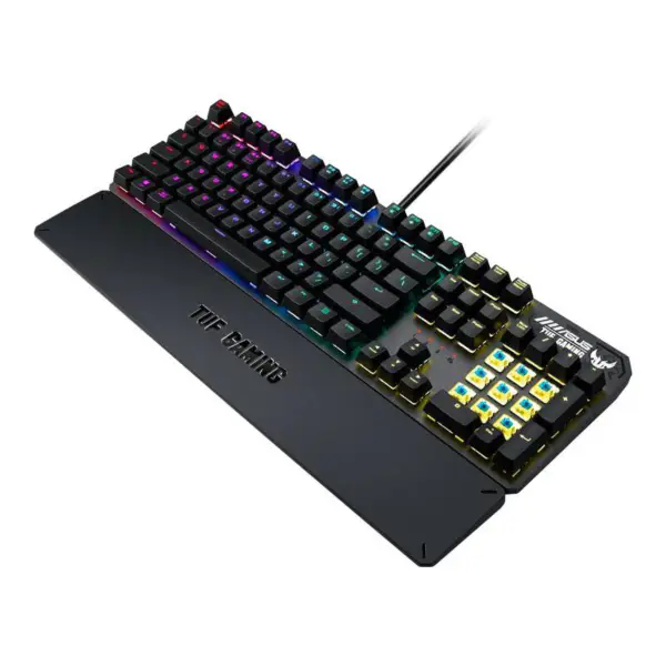 Tastatura mecanică Tuf Esports Spy Flying Fortress K3 Wired Game Keyboard Rog Backlight cu aspirație magnetică Palm Rest Tuf K3