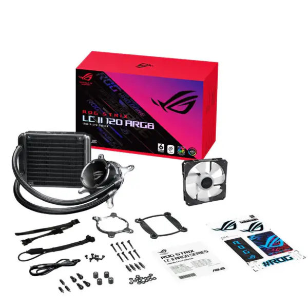AsUs Rog Strix Lc Ii 120 Argb Radiator integrat de răcire cu apă Cpu Asetek Răcire procesor