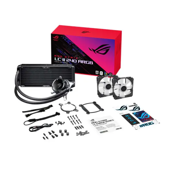 AsUs Rog Ryujin Ii 240 Argb 2fans Radiator de răcire cu apă integrat 12 Gen Cpu Asetek Procesor de răcire