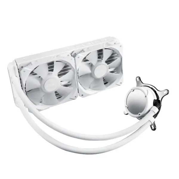AsUs Rog Strix Lc Ii 240 Argb White Edition 2fans Radiator integrat răcit cu apă Ventilator de răcire Cpu