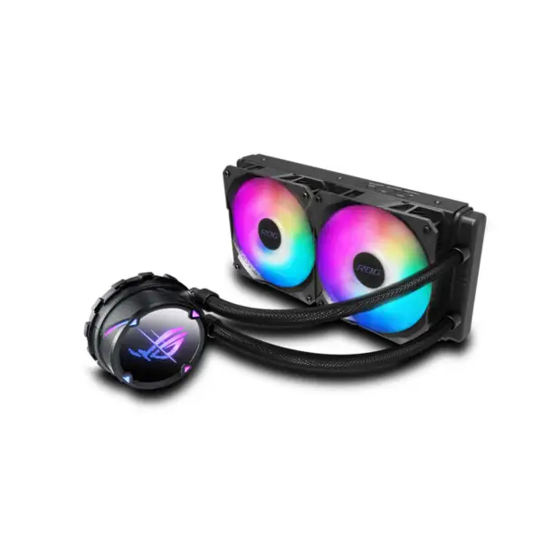 AsUs Rog Strix Lc Ii 240 Argb 2fans Integrated Water Cooled Radiator Cpu Asetek 7th Pwm Dc Cpu Cooling Argb Fan
