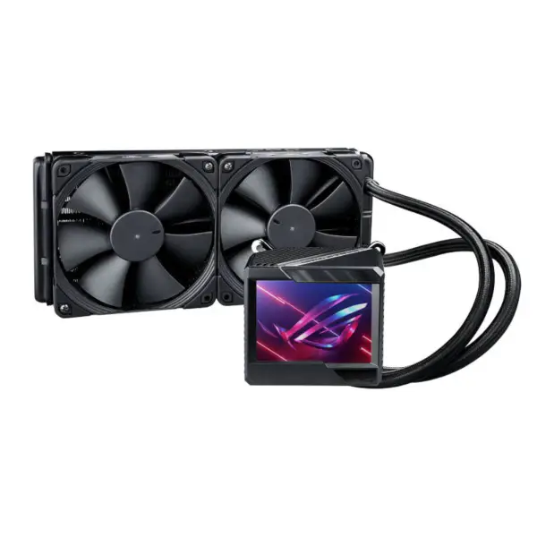 AsUs Rog Ryujin Ii 240 2fans Radiator de răcire cu apă integrat 12 Gen Cpu Asetek 7th Gen 3.5in Lcd Cpu Cooling
