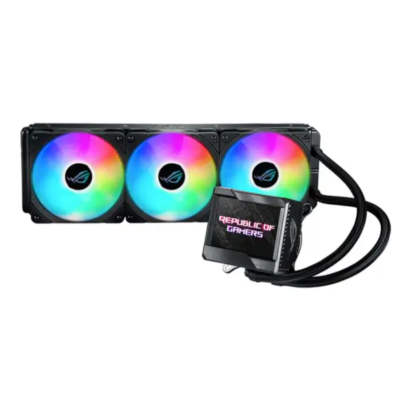 AsUs Rog Ryujin Ii 360 Argb 3fans Radiator integrat răcit cu apă 12 Gen Cpu Asetek 7th Gen 3.5in Lcd Pwm Dc Argb Cool Fan