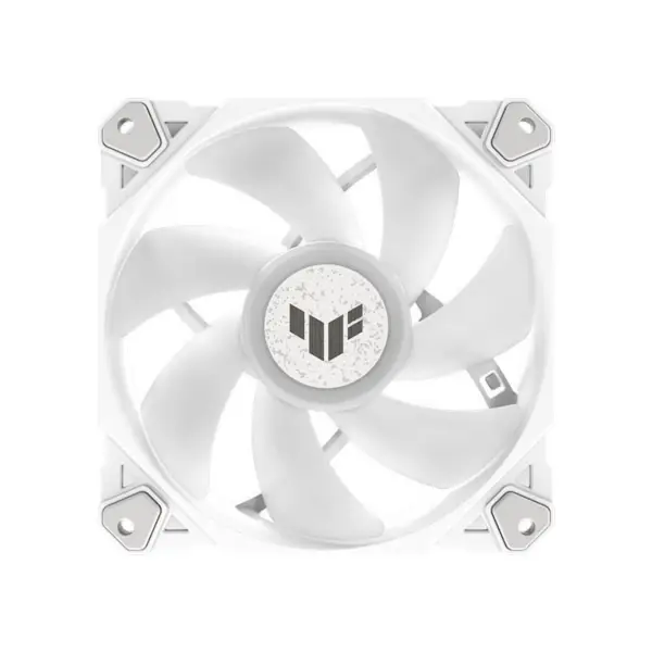 AsUs Tuf Gaming White Heroic Light Tf120 Chassis Fan 3 Pcs Argb Fan With Lighting Effect Controller Tuf Gaming Tf120 Argb 3in1